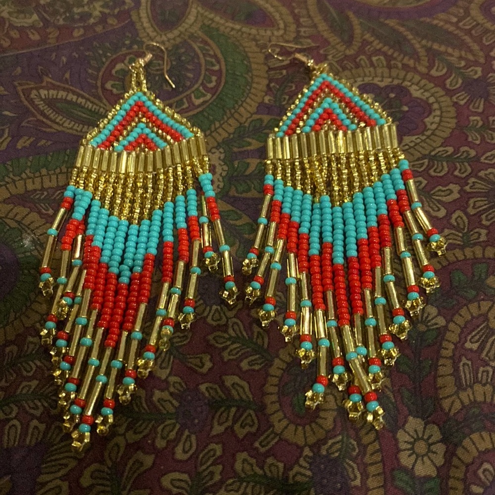 Gorgeous custom made dangle earrings